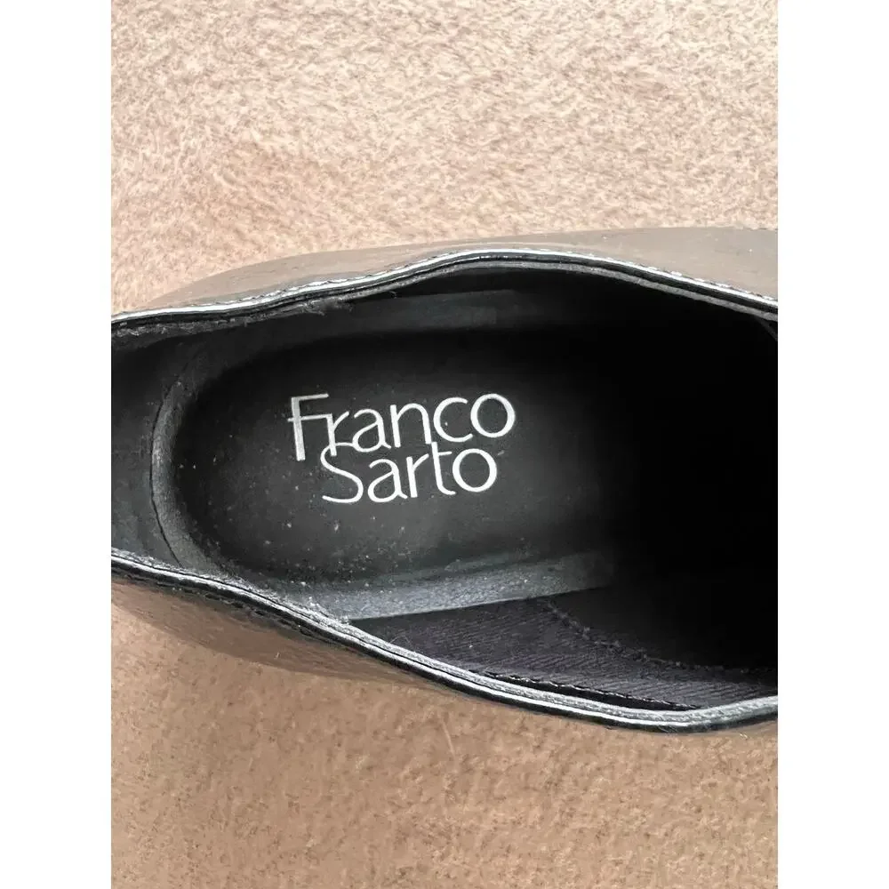 Franco Sarto Charles Patent Derby Lace Up Oxford Lug Sole Women's Size 9